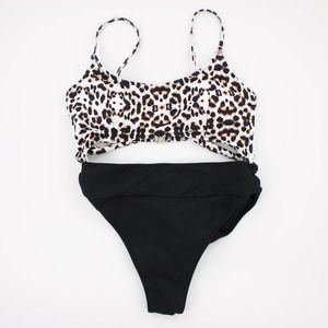 NWOT Leopard Black Monokini Sz XL